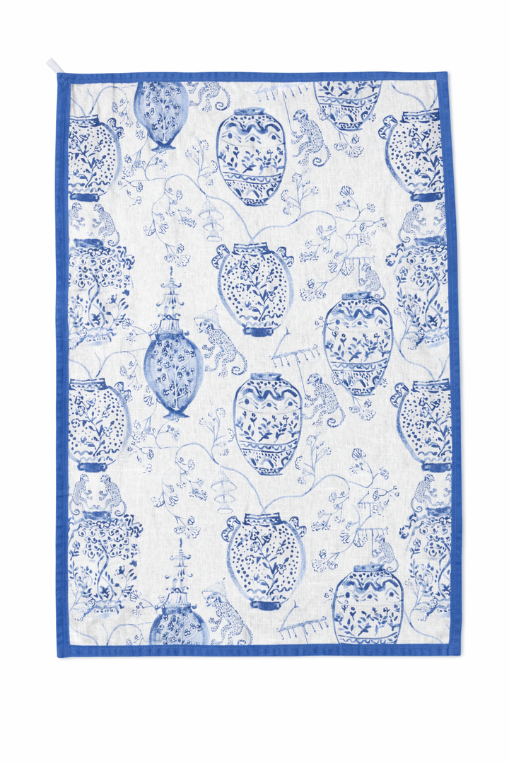 Chinoiserie Vases - Tea Towel