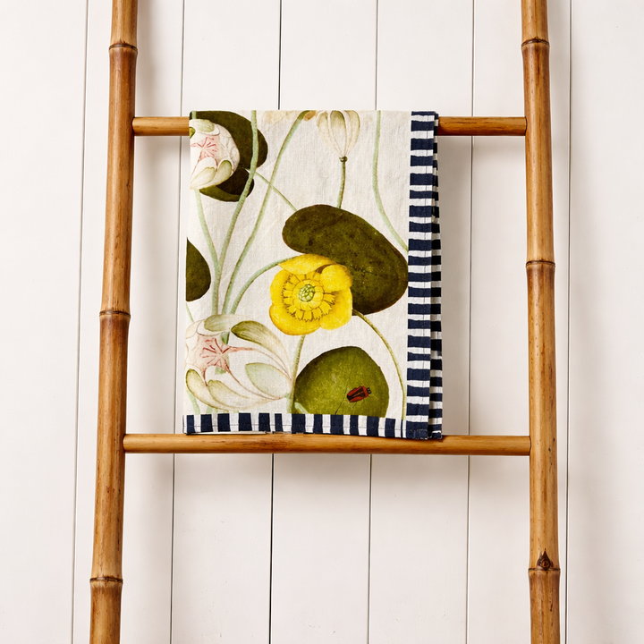 Water Garden - Navy Tea Towel