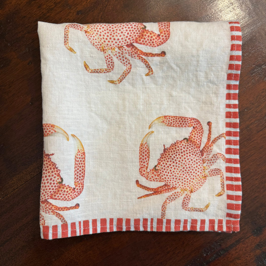 Red Crab - Dinner Napkin - 17.5x17.5