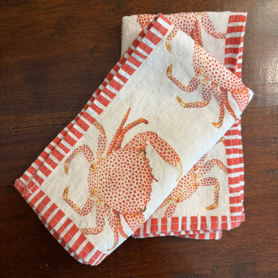 Red Crab - Dinner Napkin - 17.5x17.5