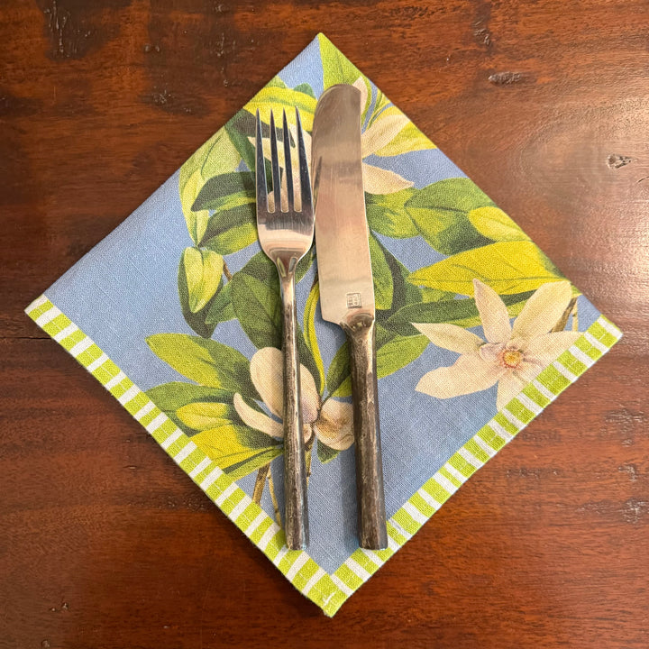 Magnolia - Indigo - Dinner Napkin 17.5x17.5