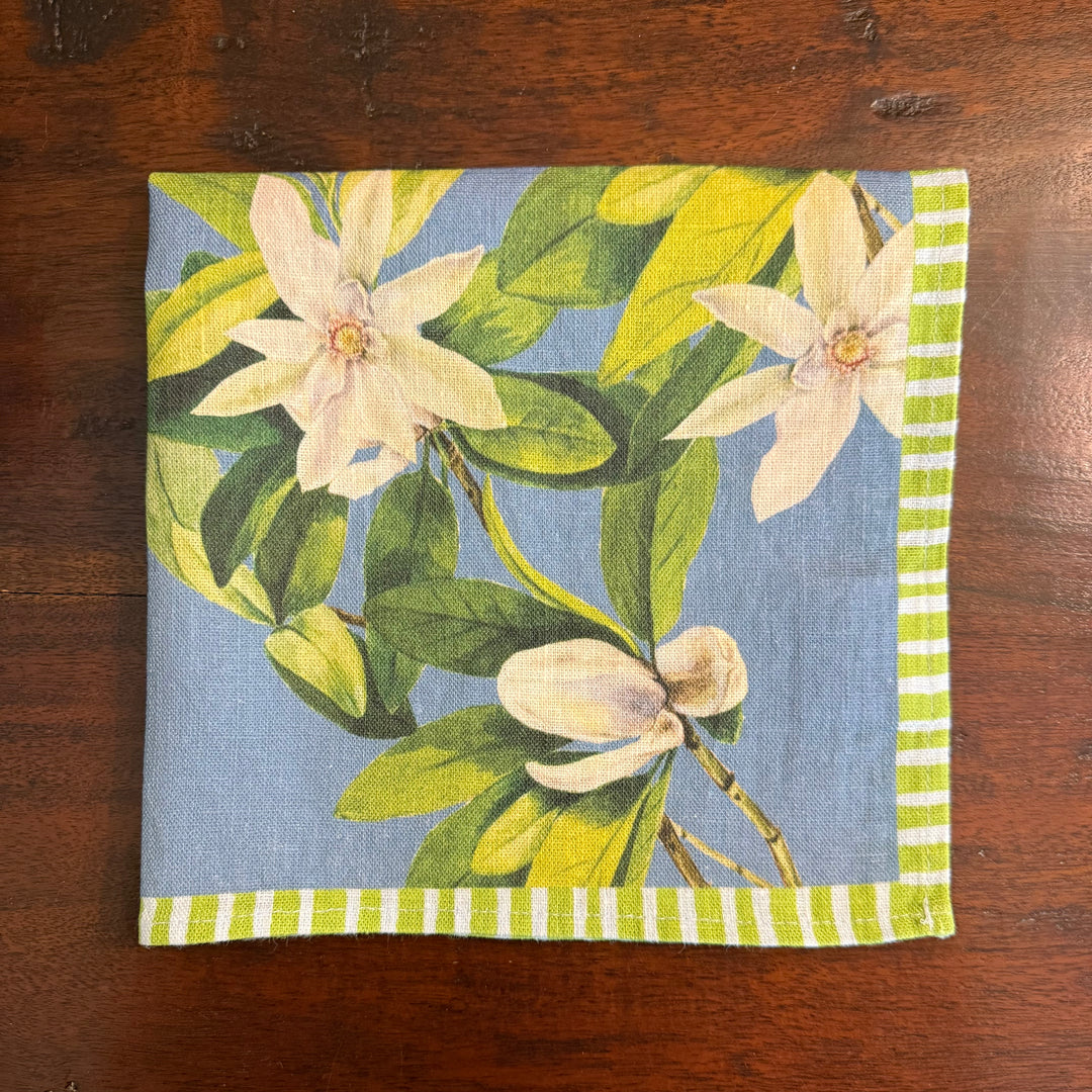 Magnolia - Indigo - Dinner Napkin 17.5x17.5
