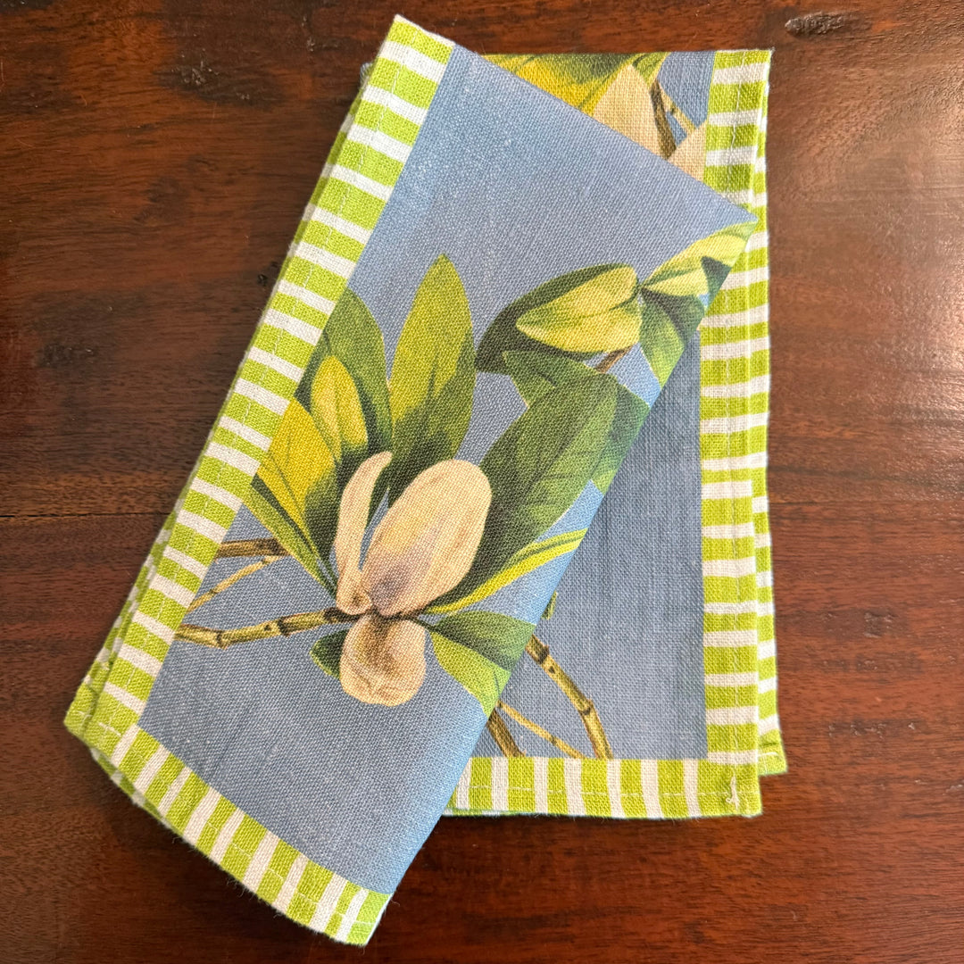 Magnolia - Indigo - Dinner Napkin 17.5x17.5