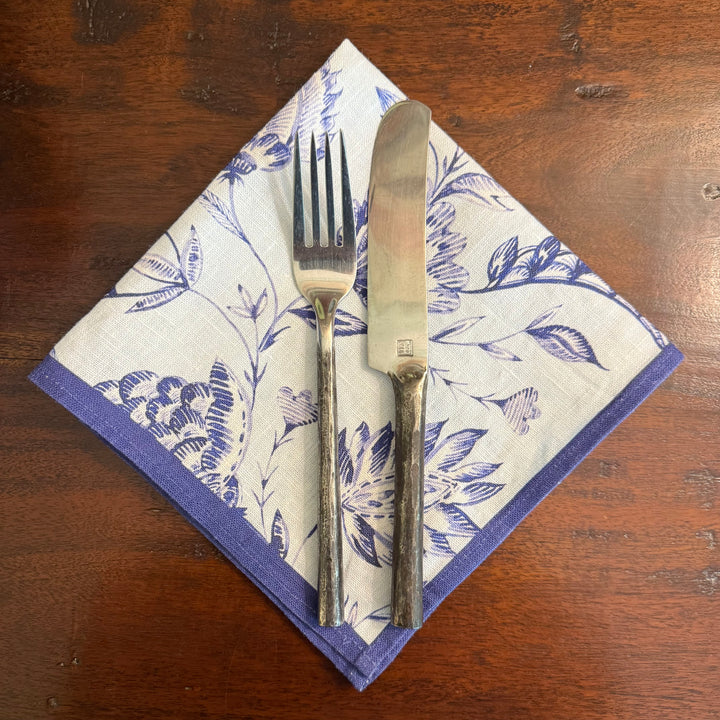 Indigo Batik - Sky - Dinner Napkin - 17.5x17.5