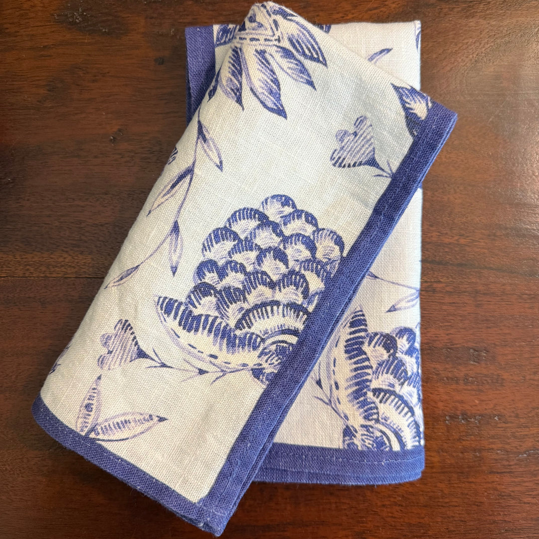 Indigo Batik - Sky - Dinner Napkin - 17.5x17.5