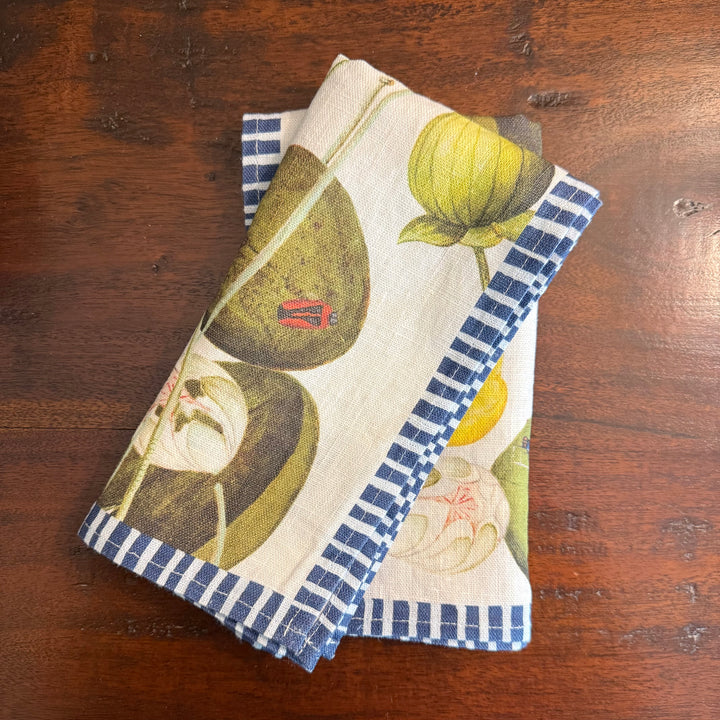 Water Garden - Blue - Dinner Napkin - 17.5x17.5