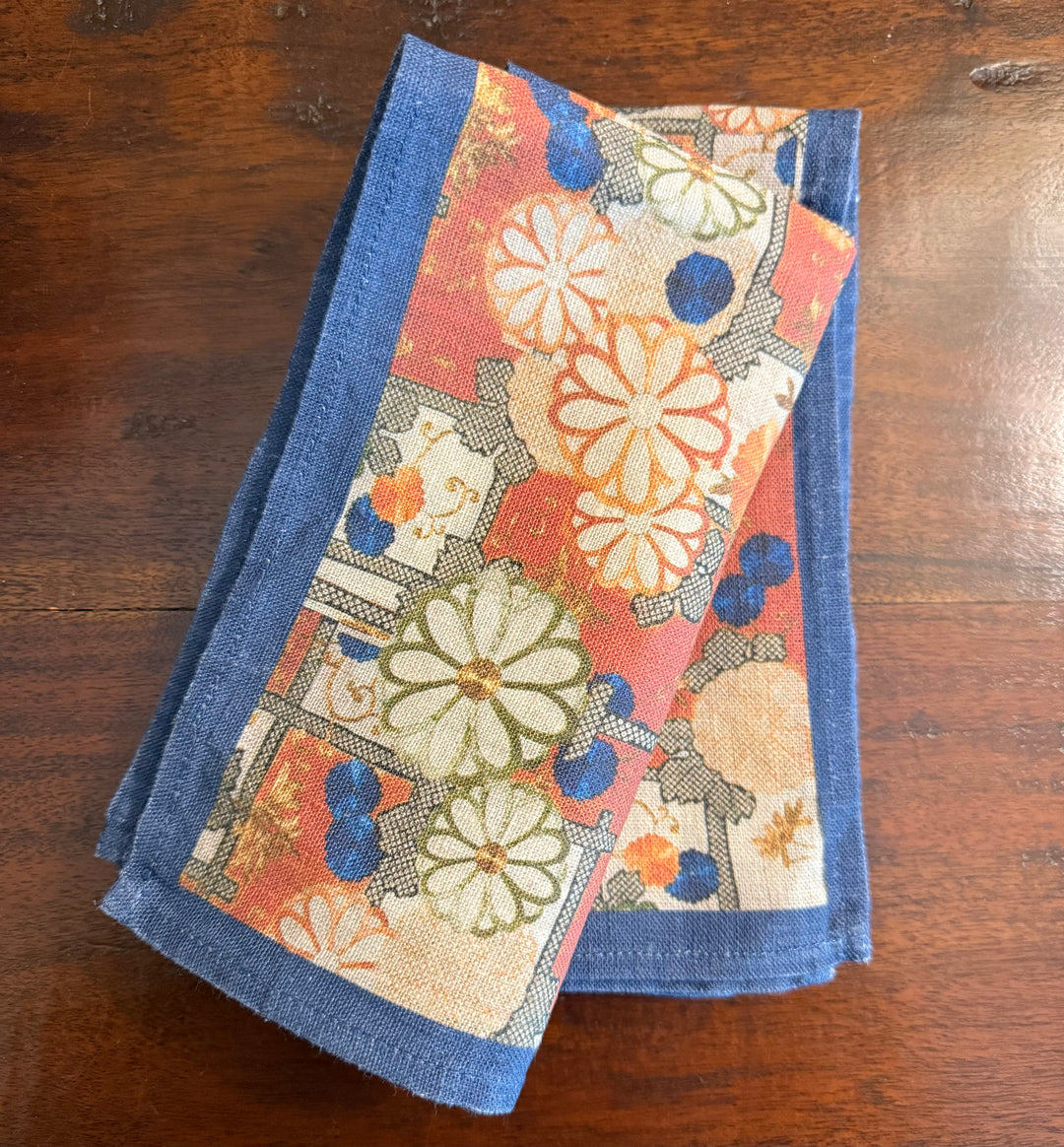 Kimono - Orange - Dinner Napkin 17.5x17.5