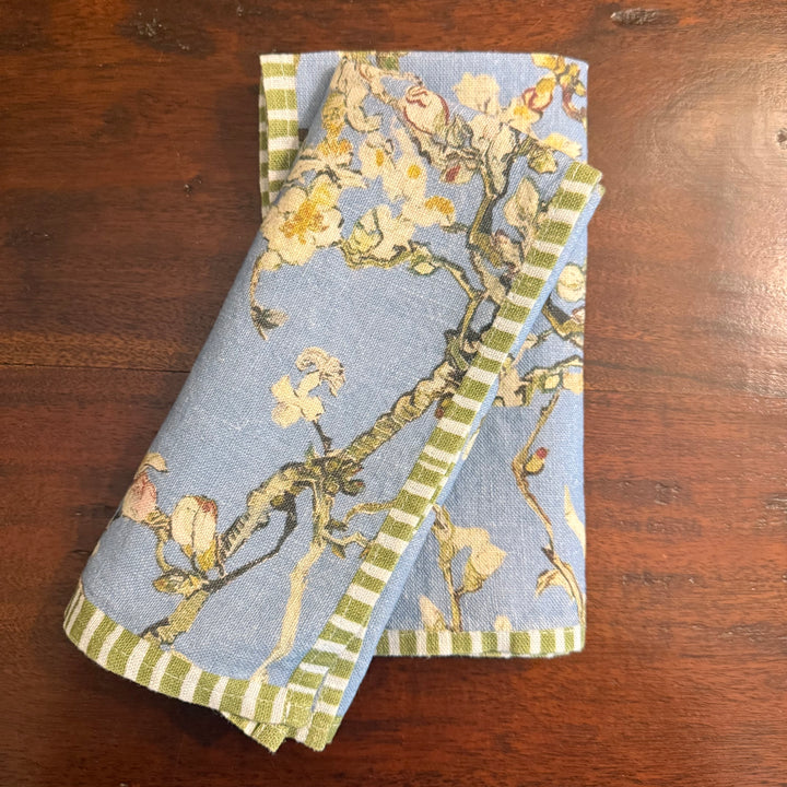 Almond Tree - Indigo - Dinner Napkin 17.5x17.5
