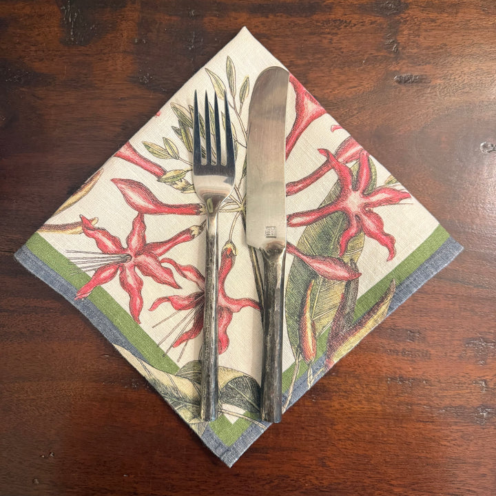 Botanical - Honeysuckle Dinner Napkin 17.5x17.5