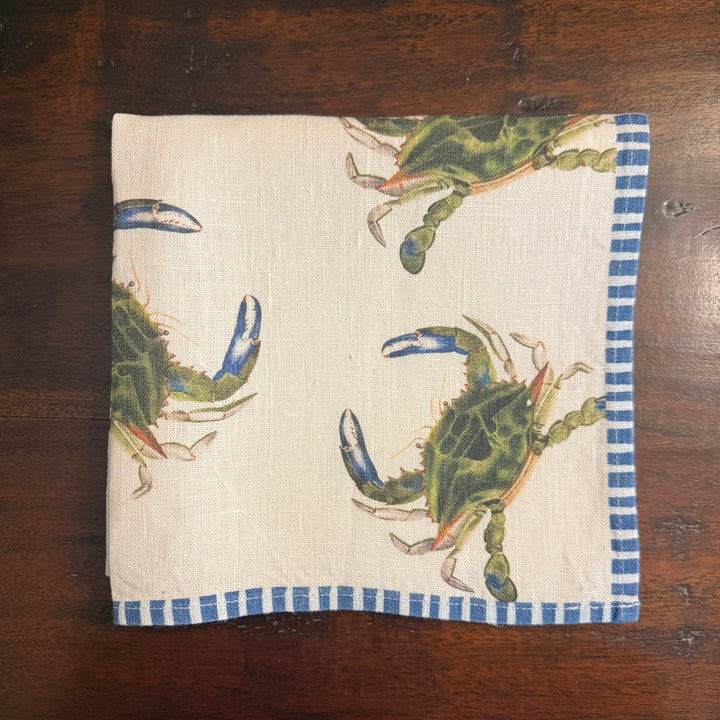 Blue Crab - Dinner Napkin - 17.5x17.5