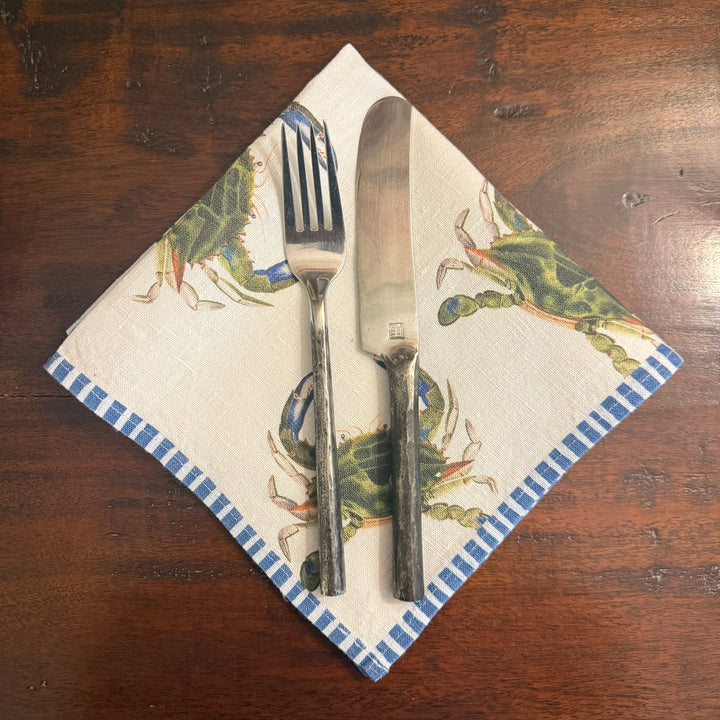 Blue Crab - Dinner Napkin - 17.5x17.5