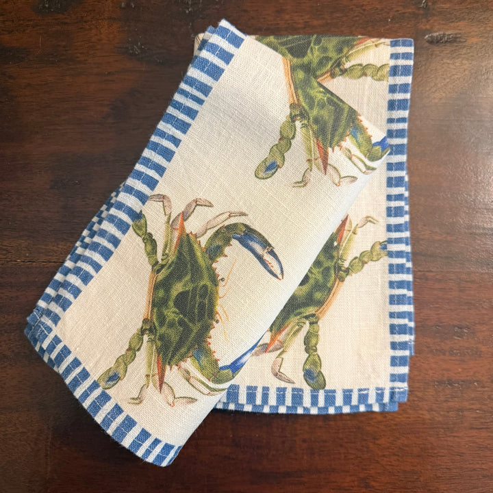 Blue Crab - Dinner Napkin - 17.5x17.5