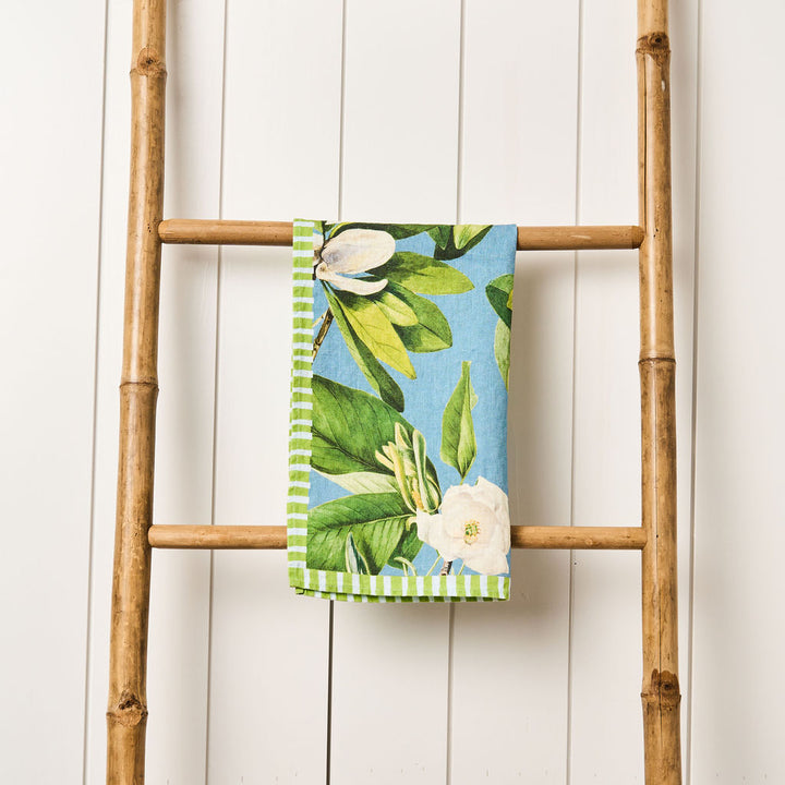 Magnolia - Indigo Tea Towel