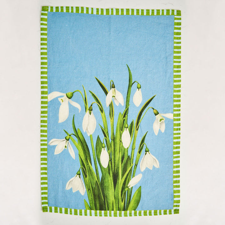 Snowbell - Indigo Tea Towel
