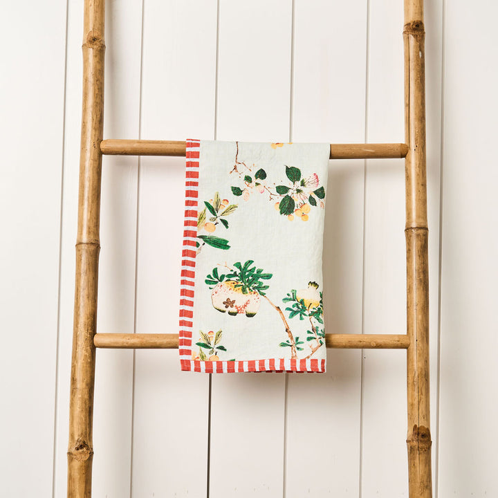 Tea Towel - Pure Linen - Pomegranate Sky - Vibrant Kitchen Textile